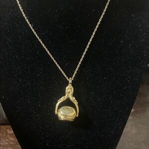 Gold Pendant Locket Necklace - Women Jewelry